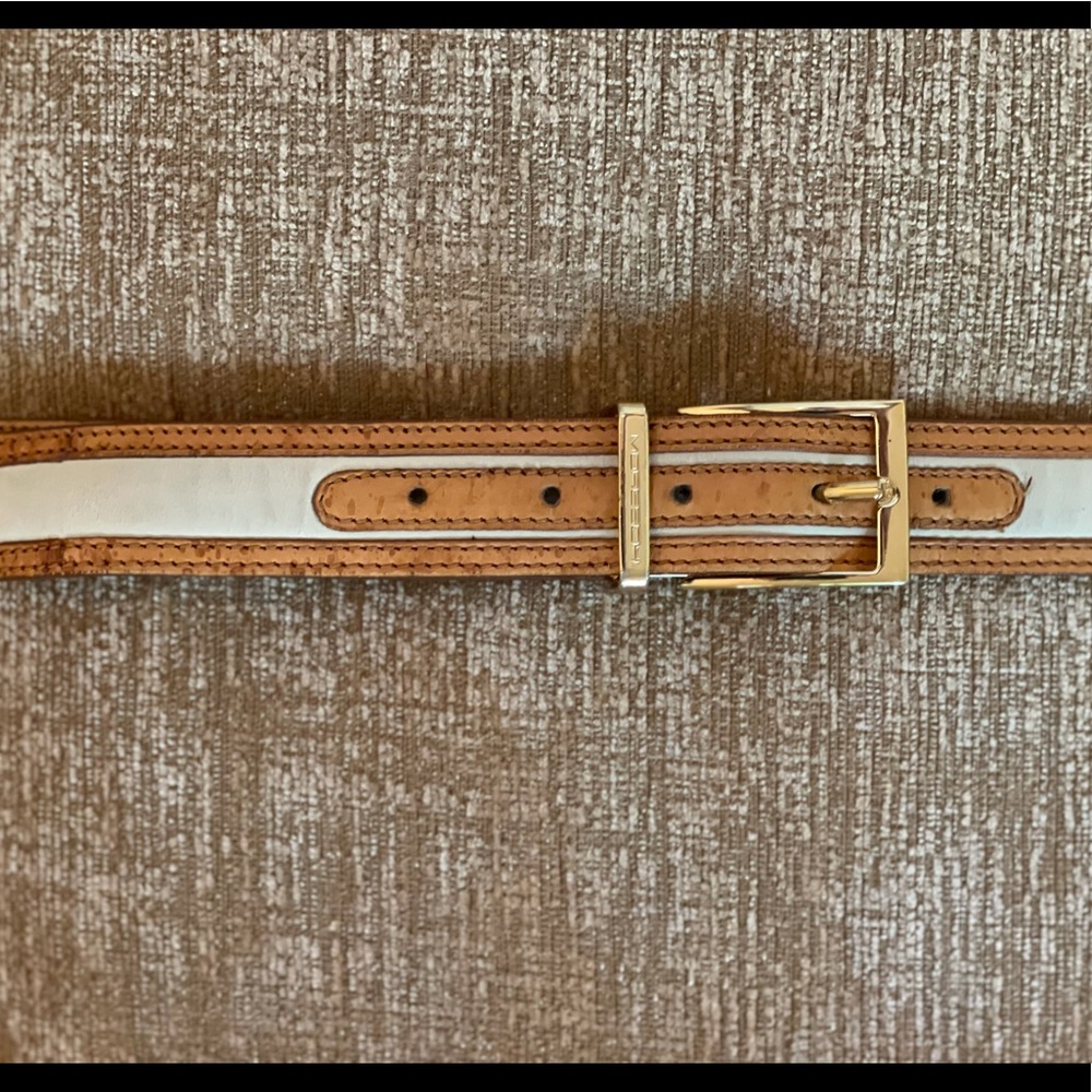 Men’s genuine  2 toned leather Moreschi belt